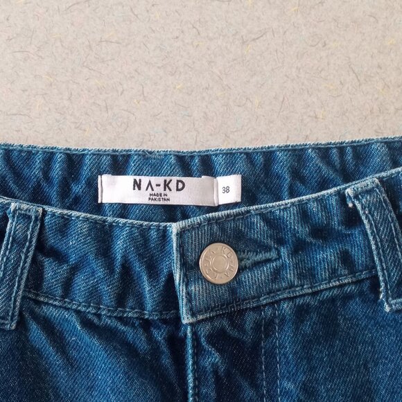 NA-KD Dip High waisted Dye Jeans Size EU 38 U.S. 6 - Picture 5 of 11